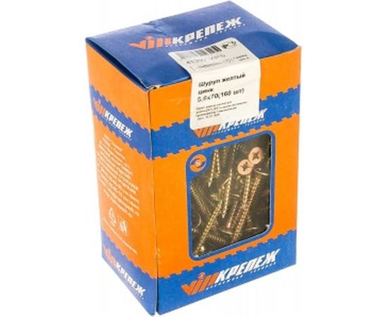 Шуруп VIPкрепеж жёлтый цинк 160 шт 41392 VIPS – изображение 2