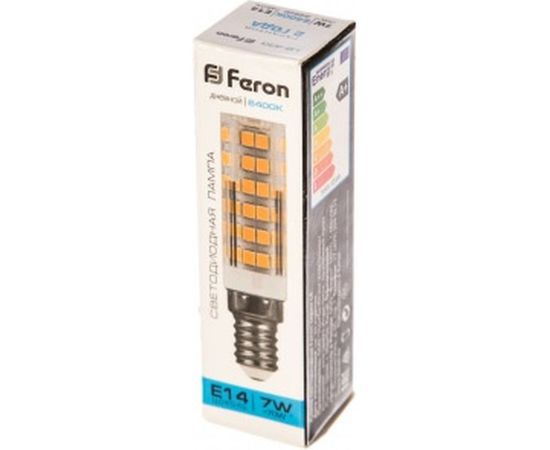 Светодиодная лампа FERON 7W 230V E14 6400K, LB-433 25986 – изображение 2