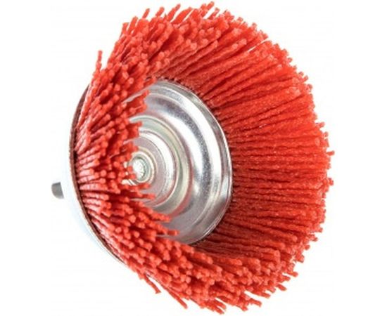 Щетка чашечная нейлоновая (75 мм; хвостовик 6 мм) VERTO 62H710 – изображение 2
