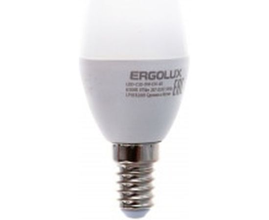 Электрическая светодиодная лампа Ergolux LED-C35-9W-E14-6K Свеча 9Вт E14 6500K 172-265В 13169 – изображение 2