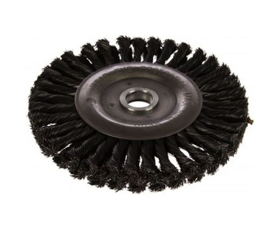 Щетка дисковая двухрядная со жгутовой стальной проволокой Эксперт 434 (200х25.4 мм) Профоснастка 20604004 – изображение 2