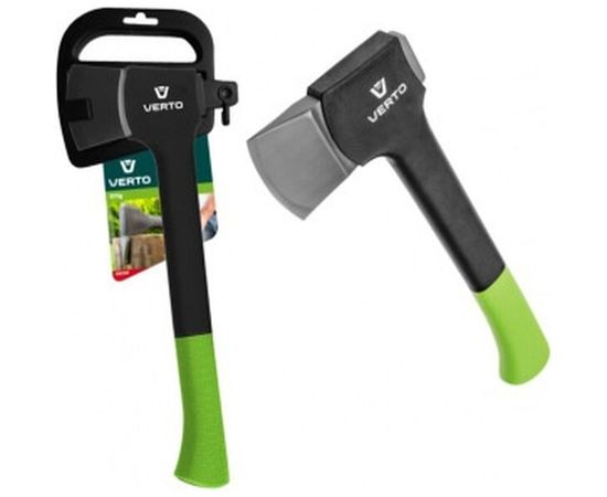 Универсальный топор с топорищем из стекловолокна и TPR, 620 г, вес обуха 410 г VERTO 05G100 – изображение 2