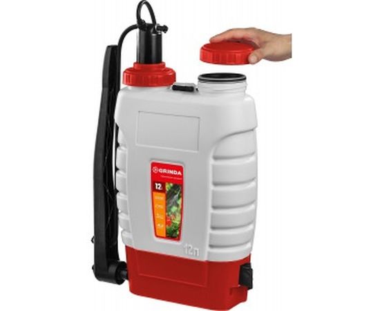 Ранцевый опрыскиватель с телескопическим алюминиевым удлинителем GRINDA KS-12 12 л 425217 – изображение 2