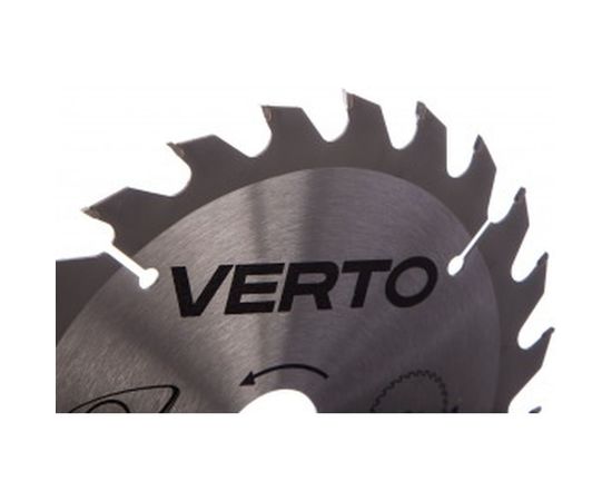 Диск отрезной по дереву (185x30 мм; 24 зуба) VERTO 61H121 – изображение 2