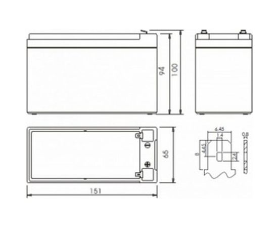 Батарея аккумуляторная CA1270/UPS для ИБП POWERMAN 6078965 – изображение 3