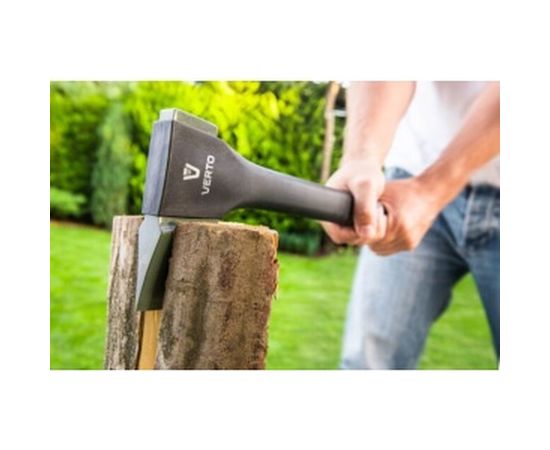 Универсальный топор с топорищем из стекловолокна и TPR, 620 г, вес обуха 410 г VERTO 05G100 – изображение 3