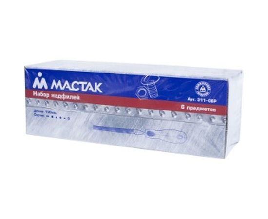 Набор надфилей (6 предметов) МАСТАК 311-06P – изображение 3