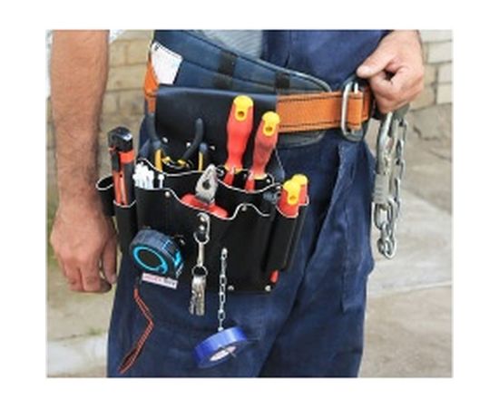 Пояс-сумка для инструментов LUCKY Guy Универсал кожаная, цвет черный 03 005LG – изображение 3