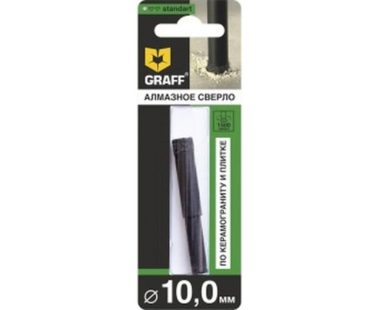 Сверло алмазное по керамограниту и плитке 10 мм Standart в блистере GRAFF 781065 
