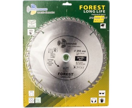 Диск пильный по дереву (255х30 мм; 48Т) TRIO-DIAMOND FLL832 