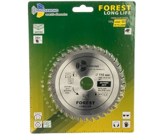Диск пильный по дереву (115х22.23 мм; 36Т) Trio-Diamond FLL826 