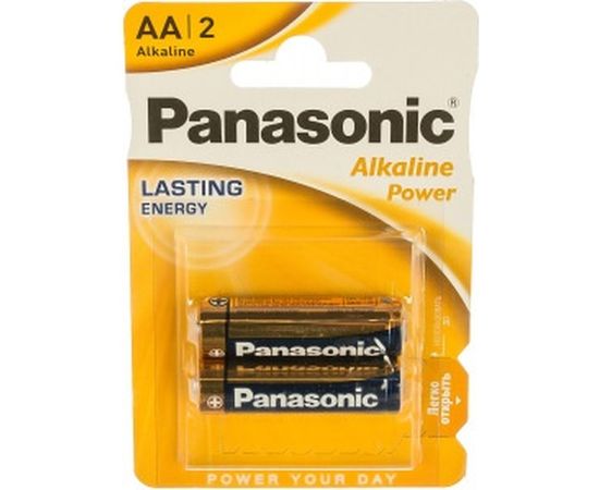 Щелочная батарейка LR6 AA Alkaline 1.5В бл/2 Panasonic 5410853042259 