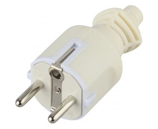 Вилка ЭРА V4W c/з 16A прямой ввод белая Б0019188 