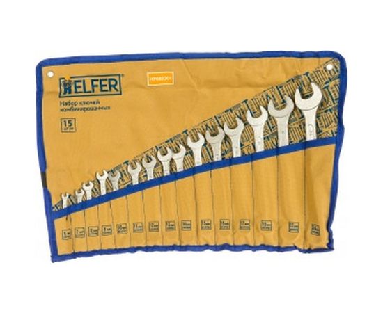 Набор комбинированных ключей 15шт HELFER HF002301 