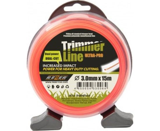 Леска DUAL-CUT (3.0 мм; 15 м; квадрат) Rezer 