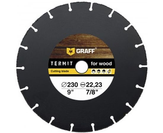 Диск отрезной по дереву Termit 230 мм для УШМ GRAFF termit230 