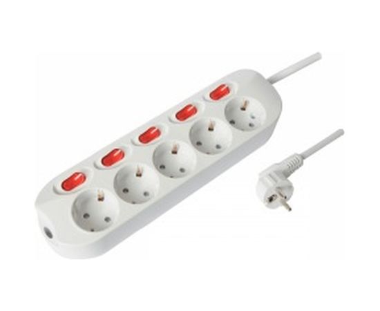 Удлинитель СТАРТ с заземлением и защитой от детей, 5 розеток, 1.5 метра С/У S 5x1-ZDIV 