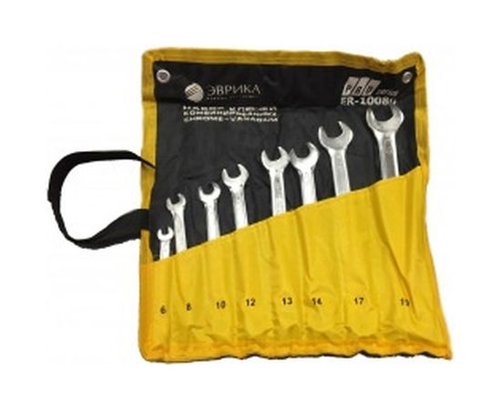Набор комбинированных ключей 6-19мм ЭВРИКА ER-10080 