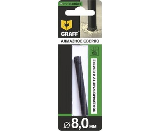 Сверло алмазное по керамограниту и плитке 8 мм Standart в блистере GRAFF 78865 