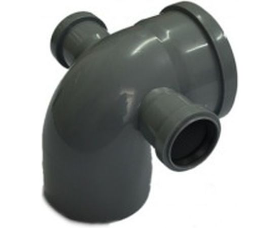 Отвод LAMMIN 110х90°, с 2-мя патрубками 50 мм Lm35041250902 