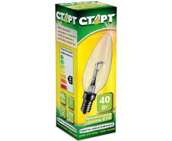 Декоративная лампа накаливания, свеча СТАРТ ДС 40Вт Е14 – изображение 2