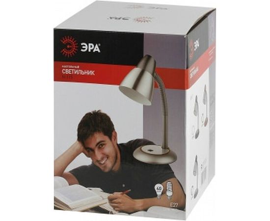 Настольный светильник, серый ЭРА N-115-E27-40W-GY C0044885 – изображение 2