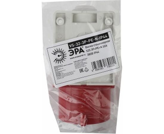 Стационарная вилка ЭРА 525 3Р+РЕ+N 32А 380В IP44 Б0032860 – изображение 2