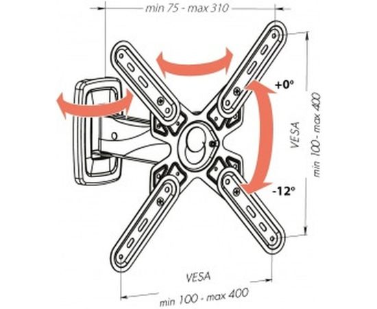 Кронштейн VOBIX VX 4623B 519335 – изображение 2