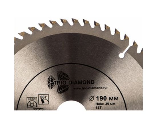 Диск пильный по дереву (190х30 мм; 56Т) TRIO-DIAMOND FLL808 – изображение 2
