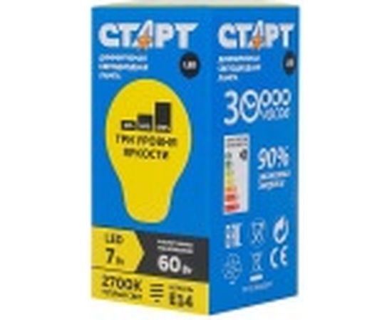 Светодиодная диммируемая лампа СТАРТ в колбе шар LEDSphereE14 7W27 Dim Step – изображение 3