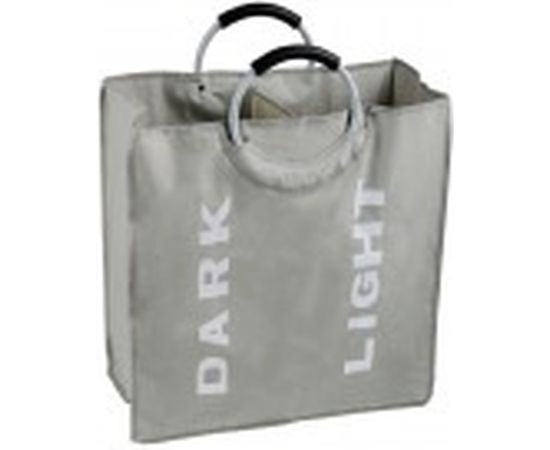 Корзина для белья FIXSEN FX-1021 с алюминиевыми ручками, 58л, серая 1021 