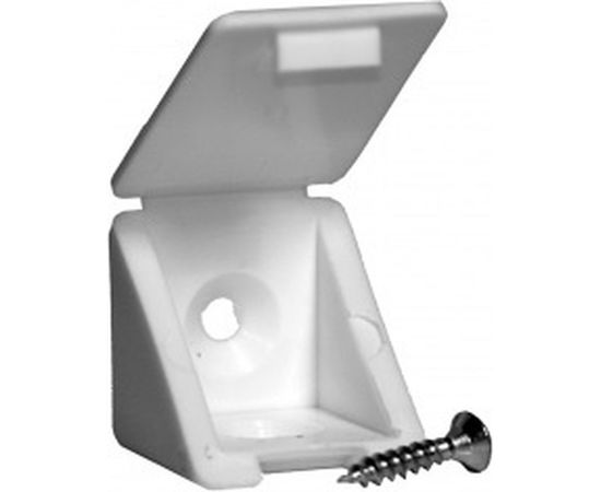 Мебельный уголок с шурупом Невский Крепеж белый 4 шт. 801743 