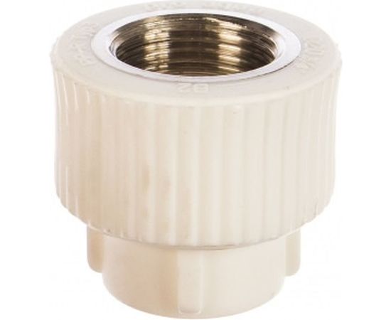 Комбинированная муфта PRO AQUA PP-R ВР белая d-20 мм 3/4" PA22010Pb 