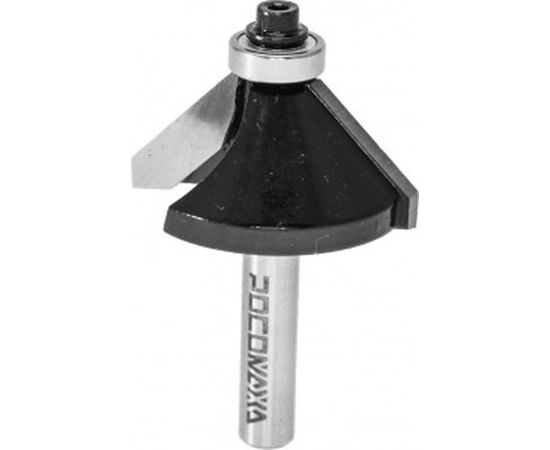 Фреза кромочная конусная с нижним подшипником серия 1022 (40x18 мм; 45 градусов; хвостовик 8 мм) Росомаха 802204 