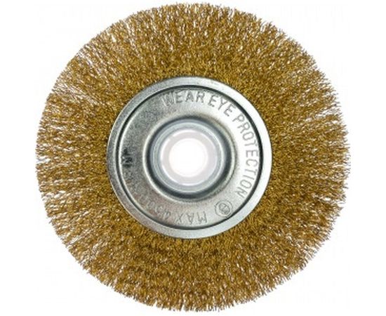 Щетка крацовка дисковая с комплектом переходников (125 мм; 22.2 мм) Biber 70997 тов-170433 