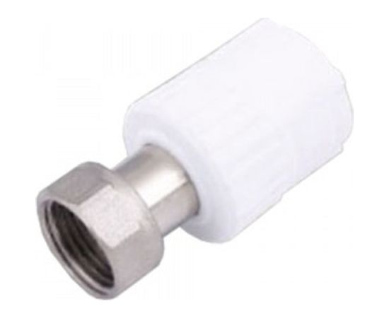 Комбинированная муфта VALFEX PP-R белая, 20х1/2 дюйма, с накидной гайкой 10139020 127-0258 