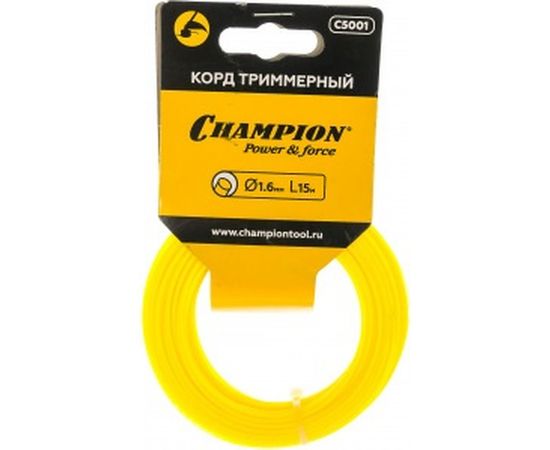 Корд триммерный Round (1.6 мм; 15 м; круглый) CHAMPION C5001 