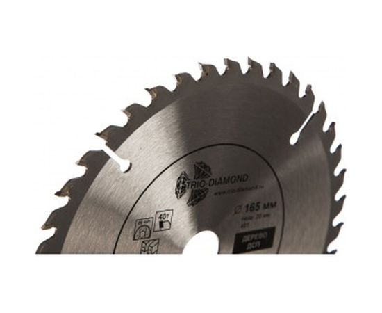 Диск пильный по дереву (165х20 мм; 40Т) TRIO-DIAMOND FLL805 