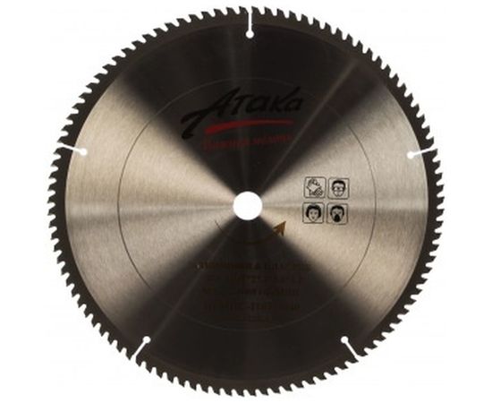 Диск пильный (355 мм; 100T; 25.4 мм) для алюминия и пластика профи АТАКА 8077960 