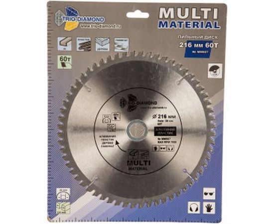 Диск пильный по мультиматериалам (216х30 мм; 60T) Trio-Diamond MM907 