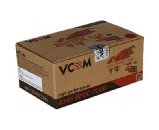 Коннекторы VCOM RJ45 8P8C для FTP кабеля 5 категории, экранированные, 100шт, VNA2230-1/100 – изображение 2