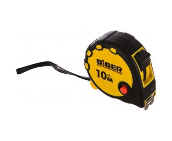 Рулетка (обрезиненный корпус, 10 м х 25 мм) Biber STANDART 40095 тов-173014 – изображение 2