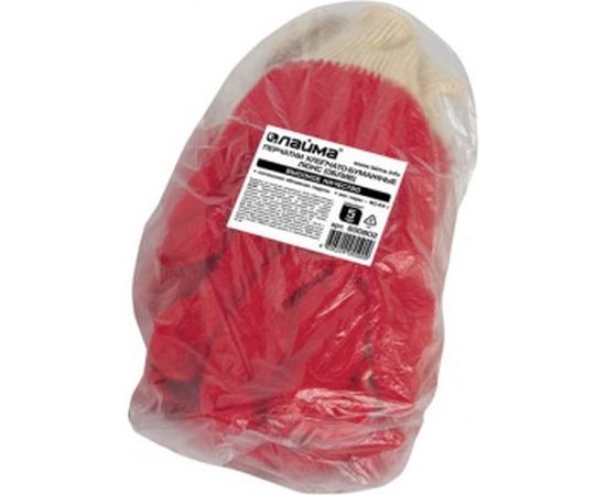 Хлопчатобумажные перчатки ЛАЙМА 13 класс, 5 шт 600802 – изображение 2