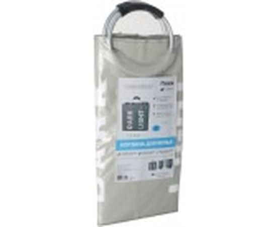 Корзина для белья FIXSEN FX-1021 с алюминиевыми ручками, 58л, серая 1021 – изображение 2