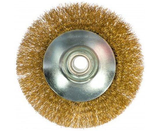 Щетка крацовка дисковая (115 мм; М14) для УШМ Biber 70973 тов-076220 – изображение 2