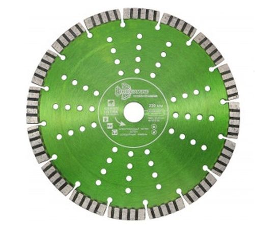 Диск алмазный отрезной Сегмент Турбо серия Grand hot press (230х22.23 мм) TRIO-DIAMOND GTS736 – изображение 2