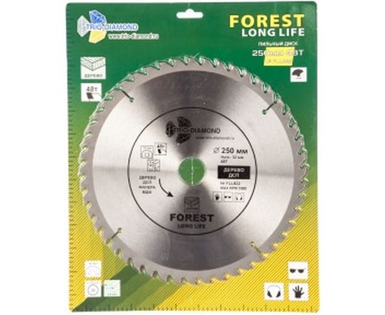 Диск пильный по дереву (250х32 мм; 48Т) TRIO-DIAMOND FLL822 – изображение 3