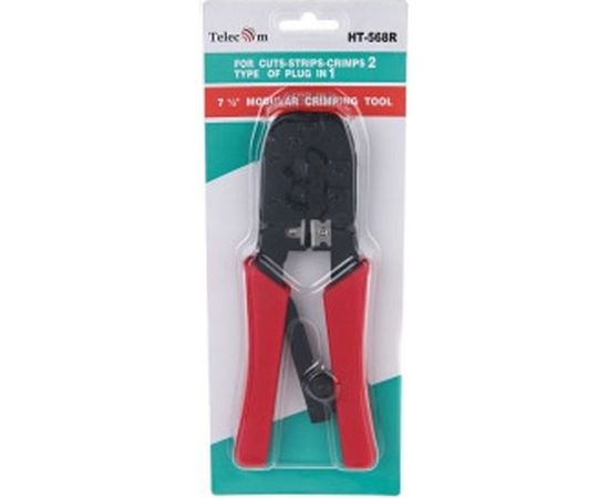 Обжимные клещи Telecom HT-568R /RJ-45, RJ-11, RJ-12/UTP, 6P/8P, с фиксатором HT-568R – изображение 3