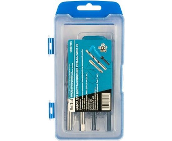 Набор для восстановления резьбы VERTUL M8 1.25 VR50725C – изображение 3