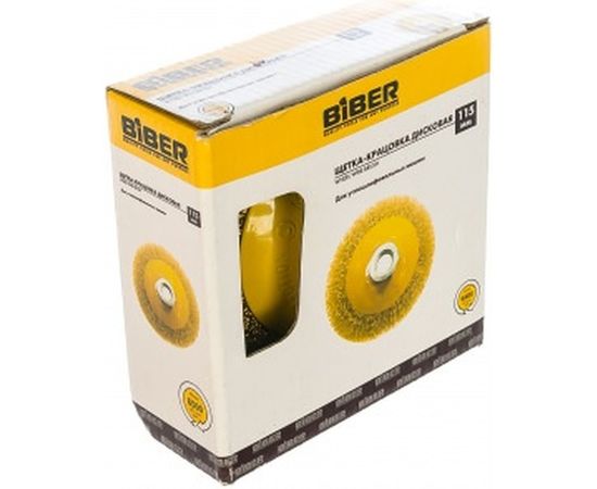 Щетка крацовка дисковая (115 мм; М14) для УШМ Biber 70973 тов-076220 – изображение 3